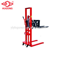 Manual forklift stacker hydraulic lift pallet jack truck